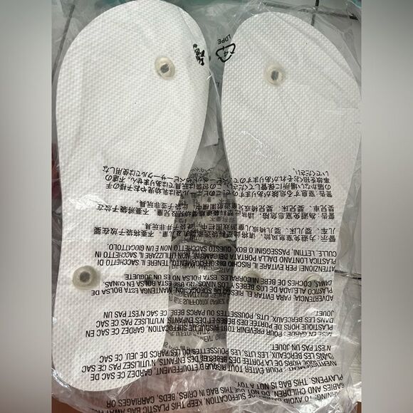 Old Navy flip flops Sandals Beach Hawaiana new women’s 9 palm tree - Picture 2 of 5